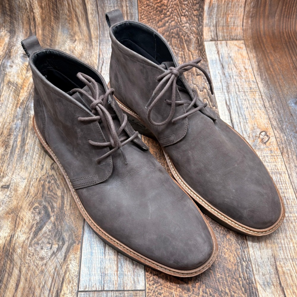 Ecco ST.1 Hybrid Magnet Brown Leather Gore-Tex Chukka Boots 836814 Mens 12-12.5